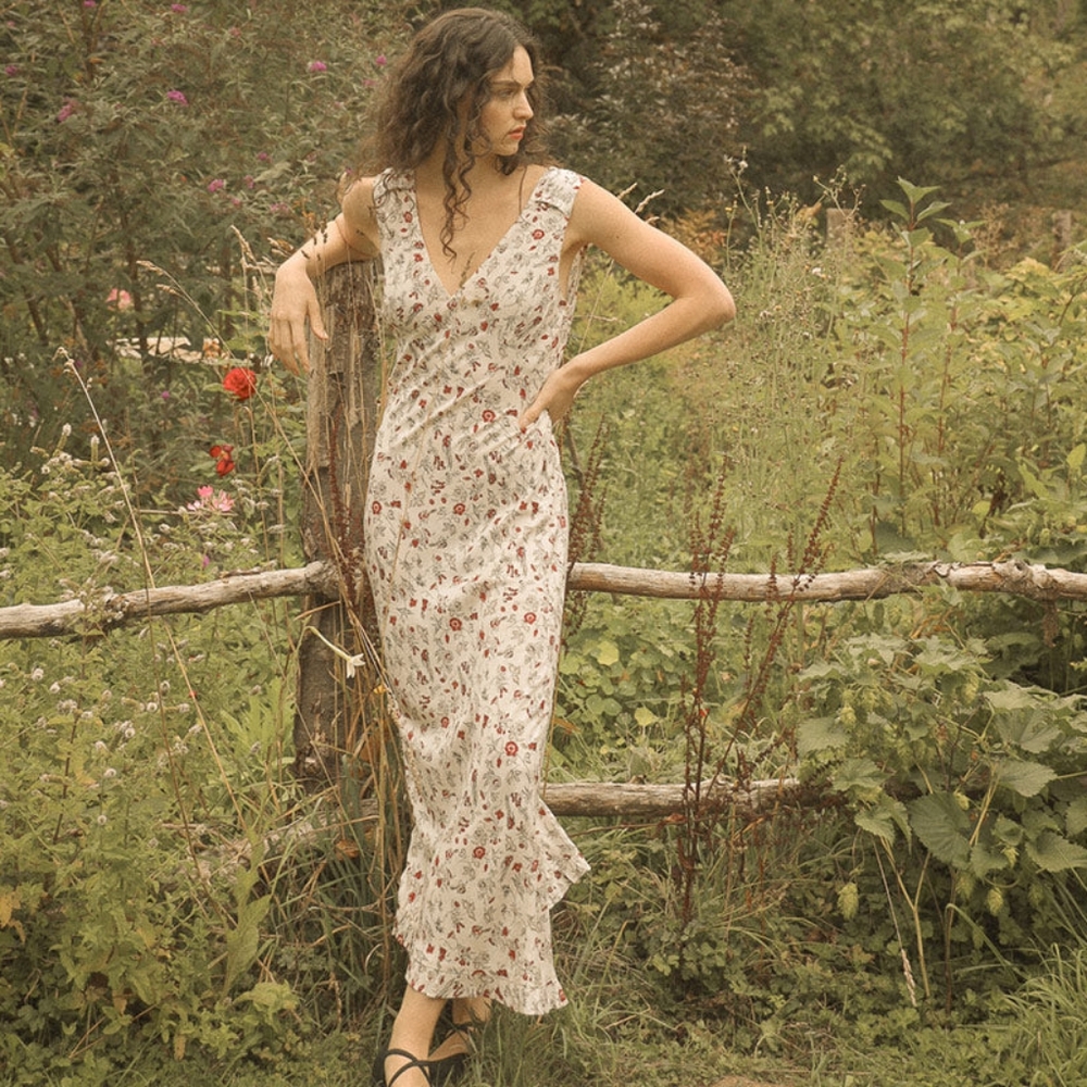 Sandrine Dress Vintage Doen Inspired Style